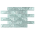 Tirra 2x8 Subway Sage Green Hot Glass Mosaic Tile – 15.6