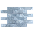 Tirra 2x8 Subway Slate Blue Hot Glass Mosaic Tile – 15.6